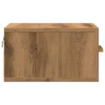 vidaXL Nástenný nočný stolík dub artisan 35x35x20 cm – Obrázok 6