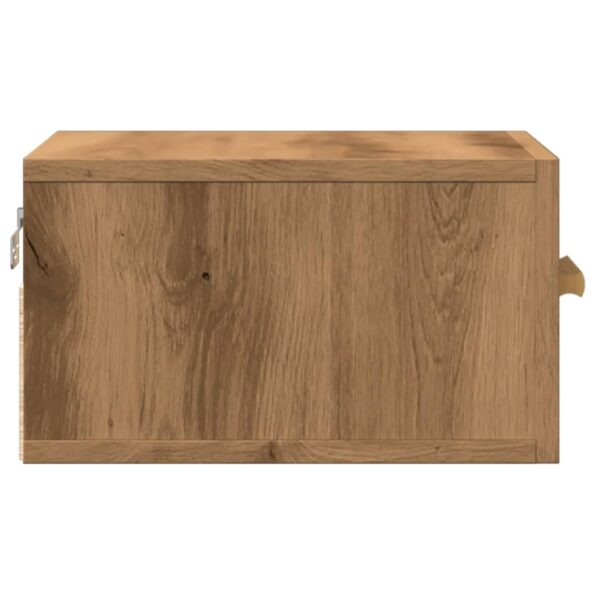 vidaXL Nástenný nočný stolík dub artisan 35x35x20 cm – Obrázok 6