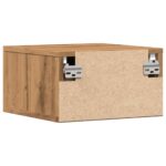 vidaXL Nástenný nočný stolík dub artisan 35x35x20 cm – Obrázok 7