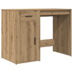 vidaXL Stôl dub artisan 100x49x75 cm kompozitné drevo – Obrázok 2