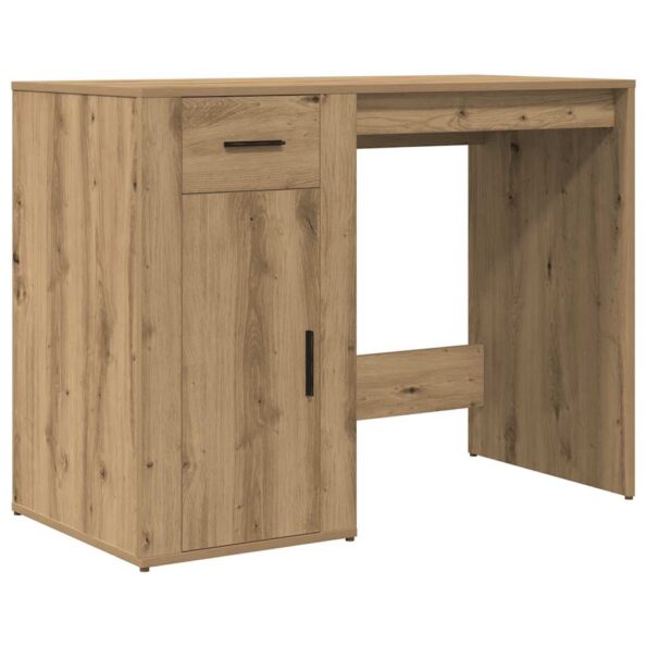 vidaXL Stôl dub artisan 100x49x75 cm kompozitné drevo – Obrázok 2