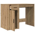 vidaXL Stôl dub artisan 100x49x75 cm kompozitné drevo – Obrázok 5