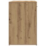 vidaXL Stôl dub artisan 100x49x75 cm kompozitné drevo – Obrázok 6