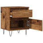 vidaXL Nočné stolíky 2 ks staré drevo 40x35x50 cm kompozitné drevo – Obrázok 4
