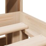 vidaXL Posteľ s knižnicou bez matraca 140x200 cm borovicový masív – Obrázok 9