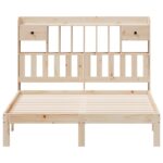 vidaXL Posteľ s knižnicou bez matraca 160x200 cm borovicový masív – Obrázok 4