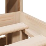 vidaXL Posteľ s knižnicou bez matraca 160x200 cm borovicový masív – Obrázok 9