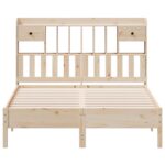 vidaXL Posteľ s knižnicou bez matraca 140x200 cm borovicový masív – Obrázok 4