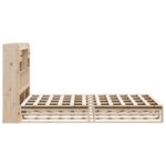 vidaXL Posteľ s knižnicou bez matraca 140x200 cm borovicový masív – Obrázok 7