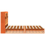 vidaXL Posteľ s knižnicou bez matraca vosková 140x200 cm borovica – Obrázok 7