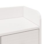 vidaXL Posteľ s knižnicou bez matraca biela 150x200cm borovicový masív – Obrázok 10