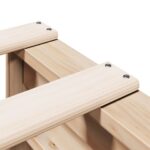 vidaXL Posteľ s knižnicou bez matraca 160x200 cm borovicový masív – Obrázok 9