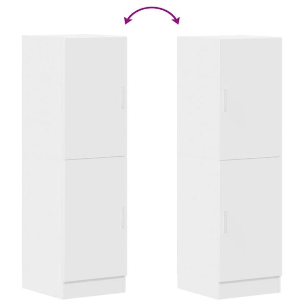 vidaXL Kuchynská skrinka biela 38x41,5x131,5 cm kompozitné drevo – Obrázok 8