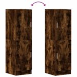 vidaXL Kuchynská skrinka tmavý dub 38x41,5x131,5 cm kompozitné drevo – Obrázok 8