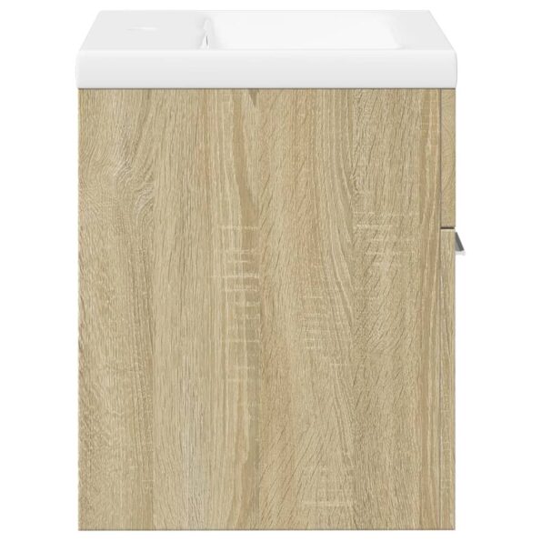 vidaXL Kúpeľňová umývadlová skrinka so zabudov. umývadlom dub sonoma – Obrázok 5