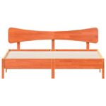 vidaXL Posteľ bez matraca voskovo hnedá 160x200 cm masívna borovica – Obrázok 4