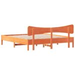 vidaXL Posteľ bez matraca voskovo hnedá 160x200 cm masívna borovica – Obrázok 8