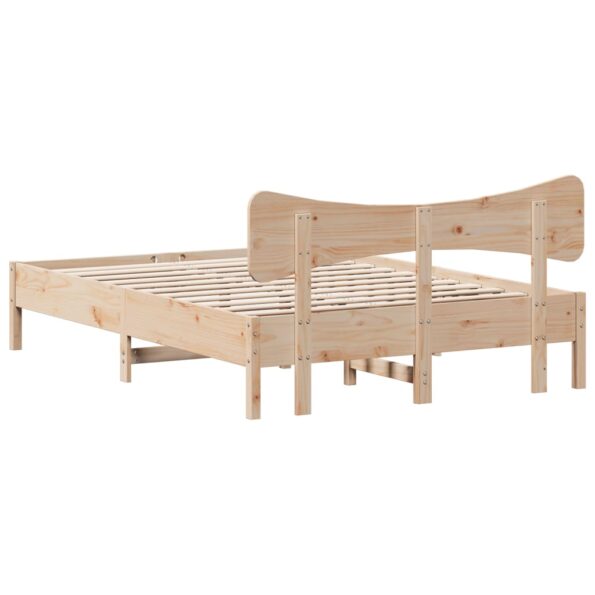 vidaXL Posteľ bez matraca 150x200 cm masívna borovica – Obrázok 8