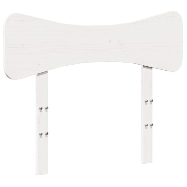 vidaXL Posteľ bez matraca biela 100x200 cm borovicový masív – Obrázok 6