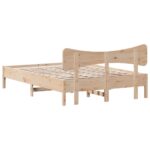 vidaXL Posteľ bez matraca 135x190 cm masívna borovica – Obrázok 8