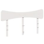 vidaXL Posteľ bez matraca biely 135x190 cm masívna borovica – Obrázok 6