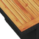 vidaXL 7-dielna záhradná súprava pohoviek s vankúšmi čierna polyratan – Obrázok 12