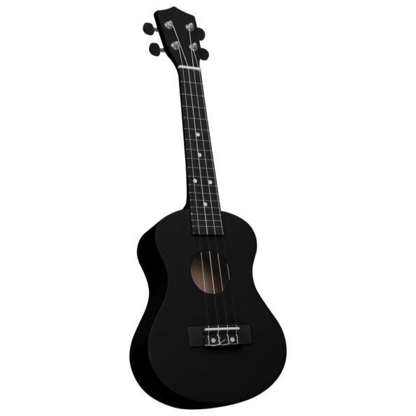 vidaXL Sopránové ukulele s taškou pre deti čierne 23" – Obrázok 5