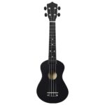 vidaXL Sopránové ukulele s taškou pre deti čierne 23" – Obrázok 6