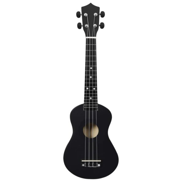 vidaXL Sopránové ukulele s taškou pre deti čierne 23" – Obrázok 6