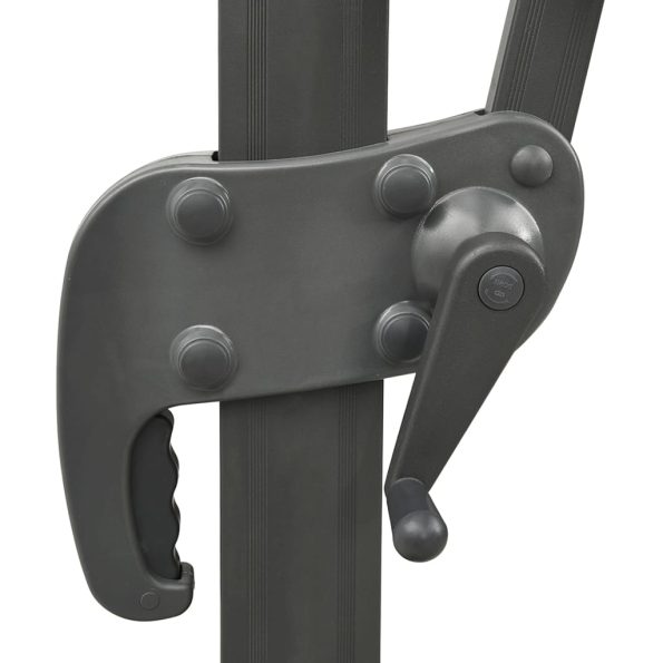 vidaXL Závesný záhradný slnečník, dvojitá strieška, tehlový 400x300 cm – Obrázok 7