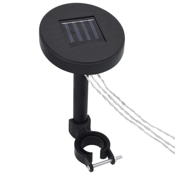 vidaXL Altánok s dvojitou strieškou a LED reťazou 3x3x2,7 m, sivohnedý – Obrázok 6