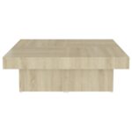 vidaXL Konferenčný stolík dub sonoma 90x90x28 cm drevotrieska – Obrázok 5