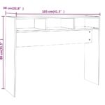 vidaXL Konzolový stolík sivý dub sonoma 105x30x80 cm spracované drevo – Obrázok 7