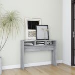 vidaXL Konzolový stolík sivý dub sonoma 105x30x80 cm spracované drevo