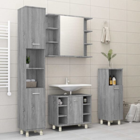 VXL8720286977286_g_en_hd_1.jpg vidaXL Kúpeľňová skrinka sivý dub sonoma 30x30x95 cm spracované drevo – Obrázok 3