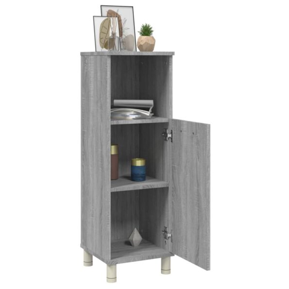 VXL8720286977286_g_en_hd_3.jpg vidaXL Kúpeľňová skrinka sivý dub sonoma 30x30x95 cm spracované drevo – Obrázok 5