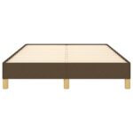 vidaXL Posteľ bez matraca tmavohnedá 120x200 cm látka – Obrázok 5