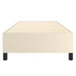 vidaXL Posteľný rám s boxspringom krémový 90x200 cm umelá koža – Obrázok 5
