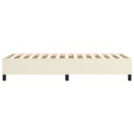vidaXL Posteľný rám s boxspringom krémový 90x200 cm umelá koža – Obrázok 6