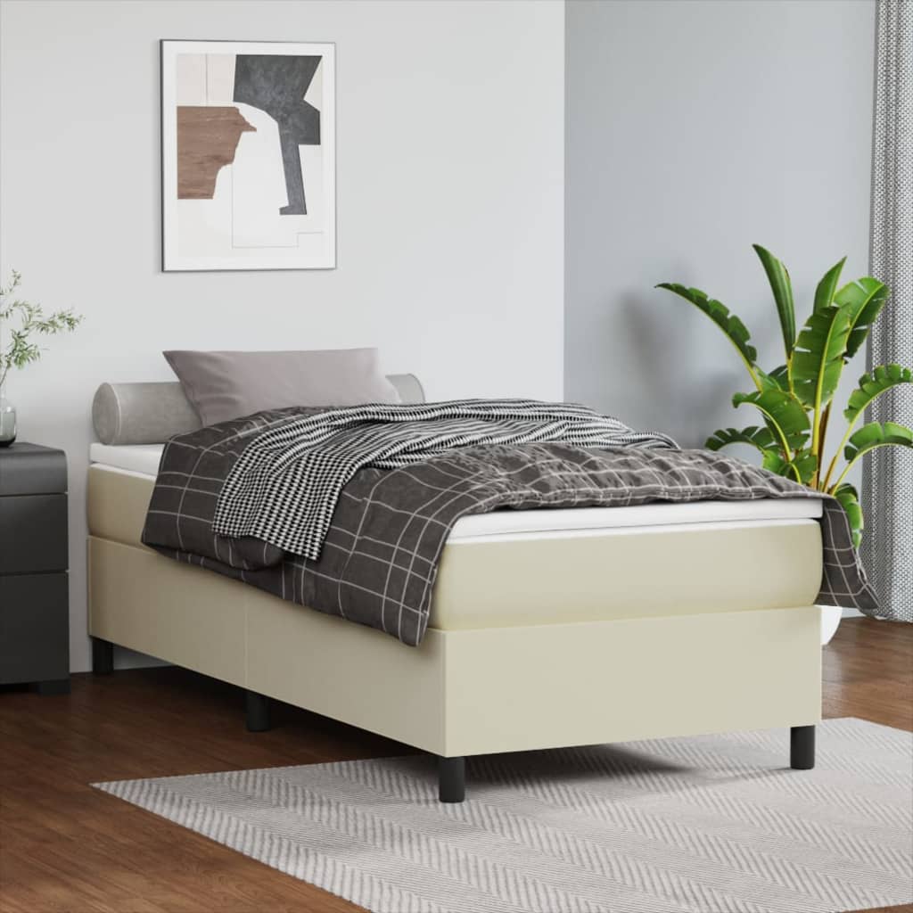 VXL8720287236863_m_en_hd_1.jpg vidaXL Posteľný rám s boxspringom krémový 90x200 cm umelá koža – Obrázok 1