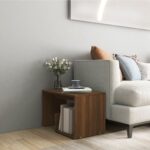 vidaXL Bočný stolík hnedý dub 59x36x38 cm spracované drevo