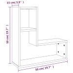 vidaXL Nástenné police 2 ks sivé sonoma 50x15x50 cm spracované drevo – Obrázok 8