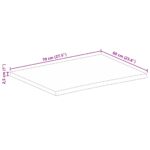 vidaXL Stolová doska 70x60x2,5 cm živý okraj masívny mangovník – Obrázok 9