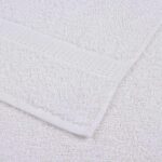 vidaXL Osušky do kúpeľne FROGN 10 ks biele 100x150 cm 360 g/m² – Obrázok 6