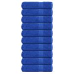 vidaXL Osušky 10 ks modrá 100x150 cm 360 g/m2 100% bavlna