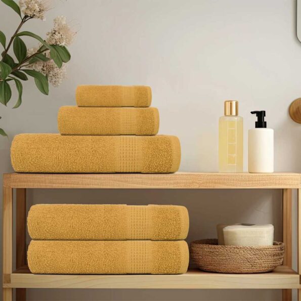 VXL8721012144545_g_en_hd_2.jpg vidaXL Osušky 4 ks zlaté 100x150 cm 360 g/m2 100% bavlna – Obrázok 3