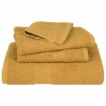 vidaXL Osušky 4 ks zlaté 100x150 cm 360 g/m2 100% bavlna – Obrázok 4