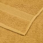 vidaXL Osušky 4 ks zlaté 100x150 cm 360 g/m2 100% bavlna – Obrázok 6