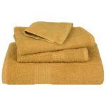 vidaXL Uteráky do sauny 2 ks zlaté 80x200 cm 360 g/m2 100% bavlna – Obrázok 4