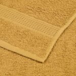 vidaXL Uteráky do sauny 2 ks zlaté 80x200 cm 360 g/m2 100% bavlna – Obrázok 6